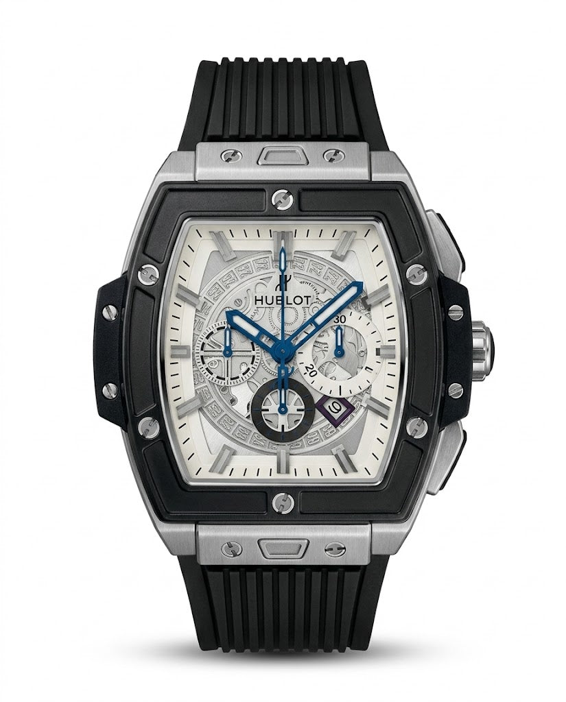 RBR012 - Hublot Classic Fusion Tiger Pattern Rubber Watch For Men