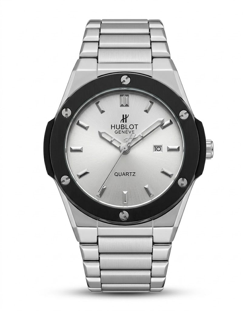 MTL053 - Hublot Premium Stainless Steel Watch ñ Modern Elegance for Men