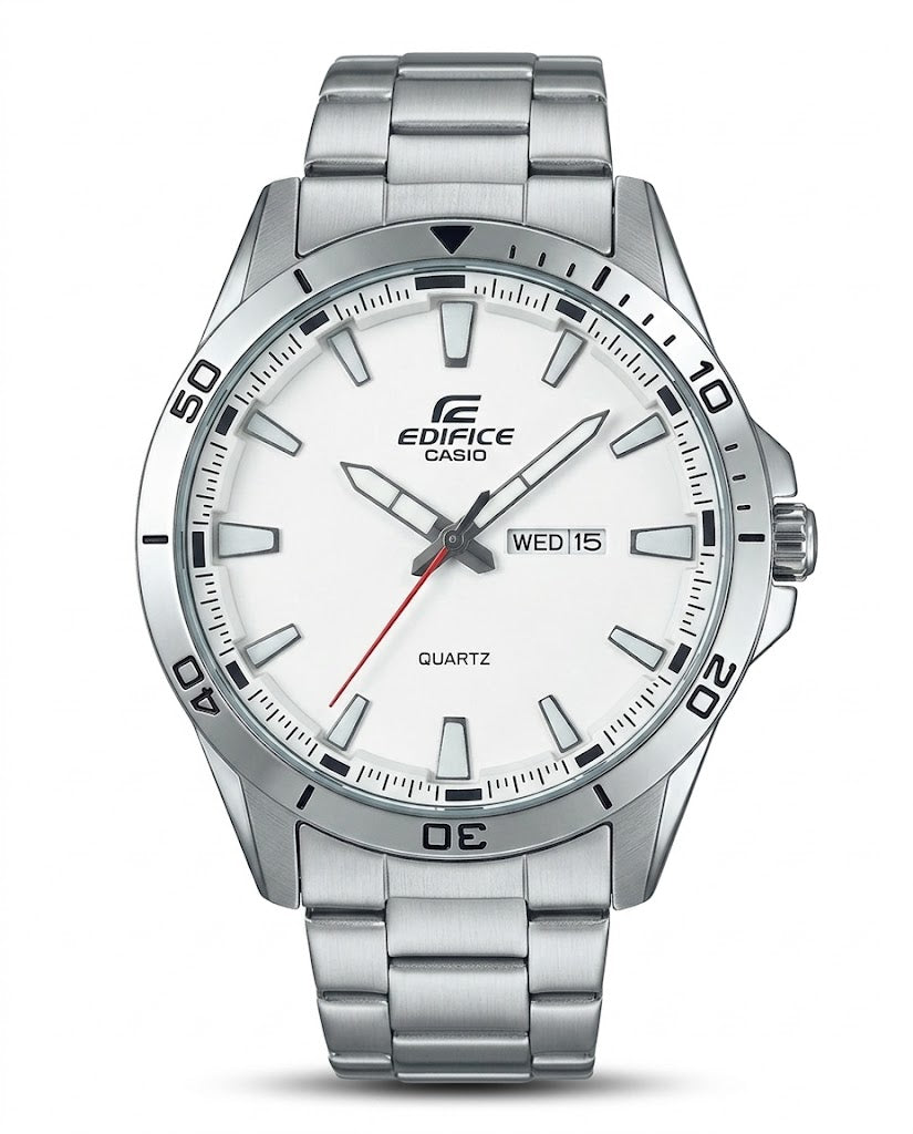 MTL054 - EDIFICE Premium Stainless Steel Watch ñ Modern Elegance for Men