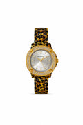 MTL093 - Luxury Tiger Print Metallic Watch for Women