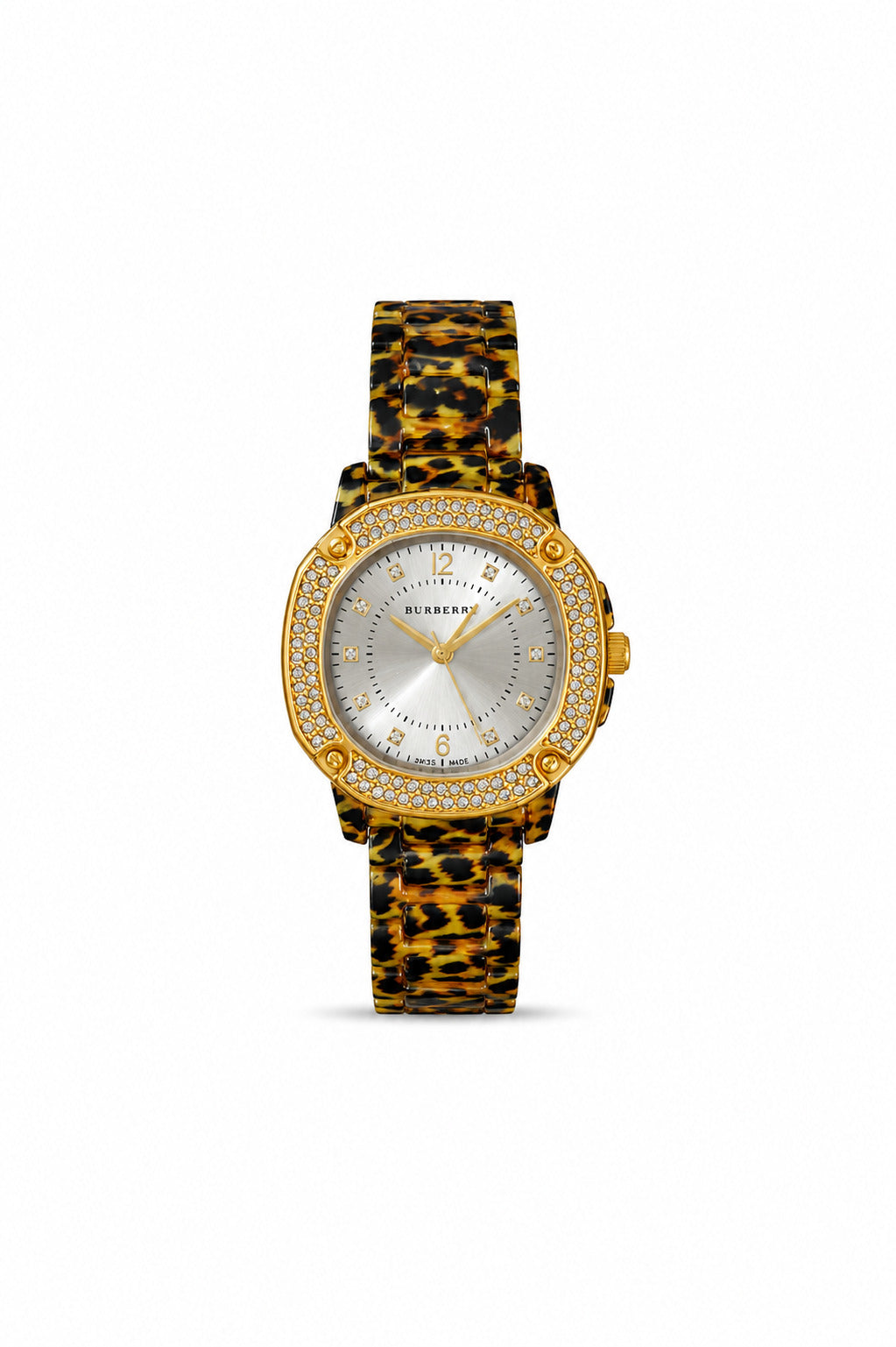MTL093 - Luxury Tiger Print Metallic Watch for Women