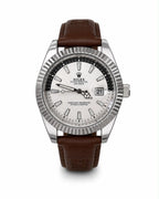 M-LTH037 - Rolex Leather Strap Watch  Refined Luxury for Men