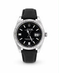 M-LTH040 - Rolex Leather Strap Watch  Refined Luxury for Men