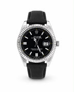 M-LTH040 - Rolex Leather Strap Watch  Refined Luxury for Men
