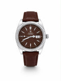 M-LTH042 - Rolex Leather Strap Watch  Refined Luxury for Men
