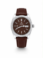 M-LTH042 - Rolex Leather Strap Watch  Refined Luxury for Men