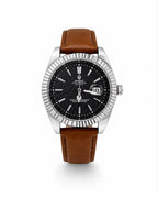 M-LTH042 - Rolex Leather Strap Watch  Refined Luxury for Men