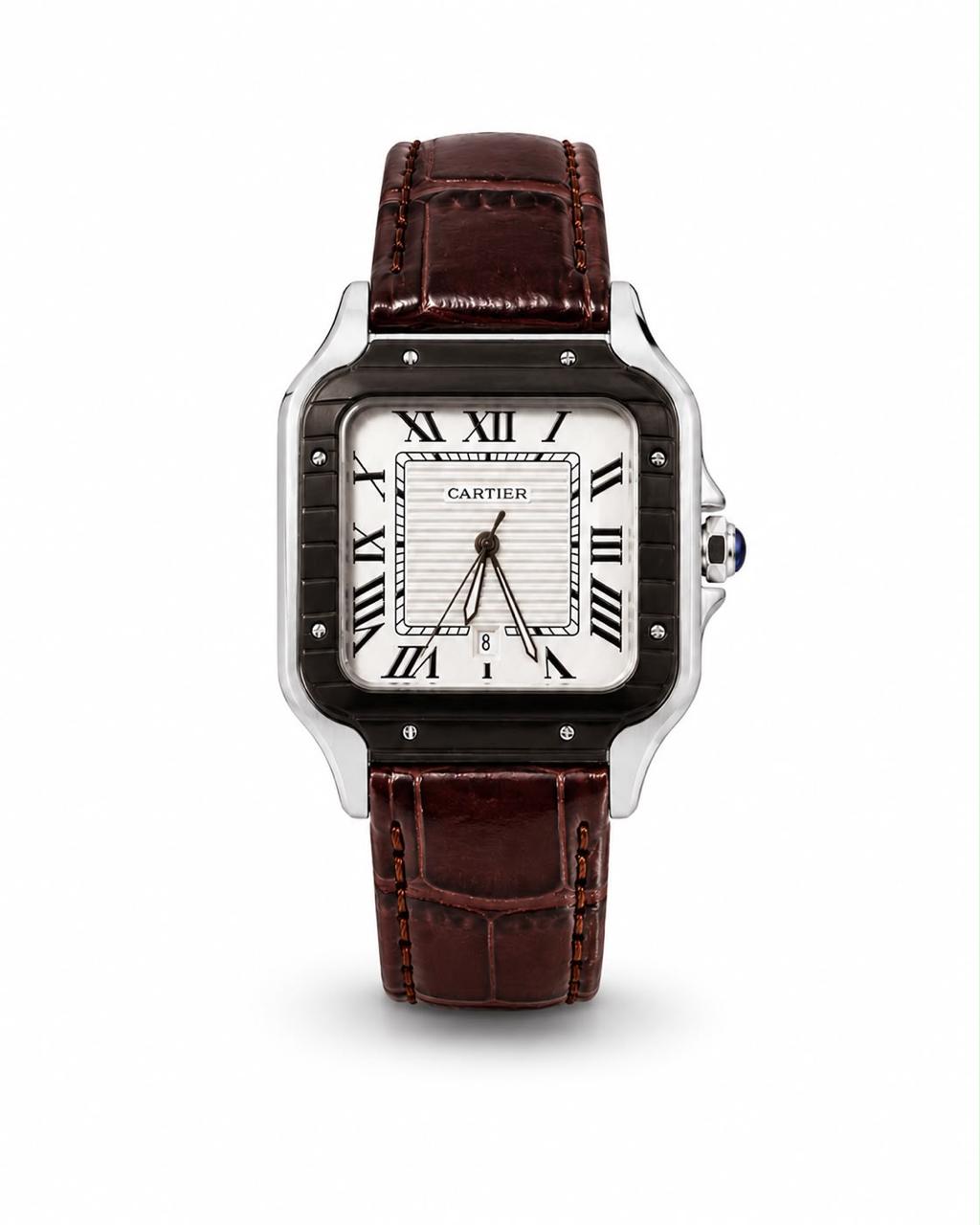 M-LTH049 - Cartier Leather Watch Luxury Elegant Design For Men