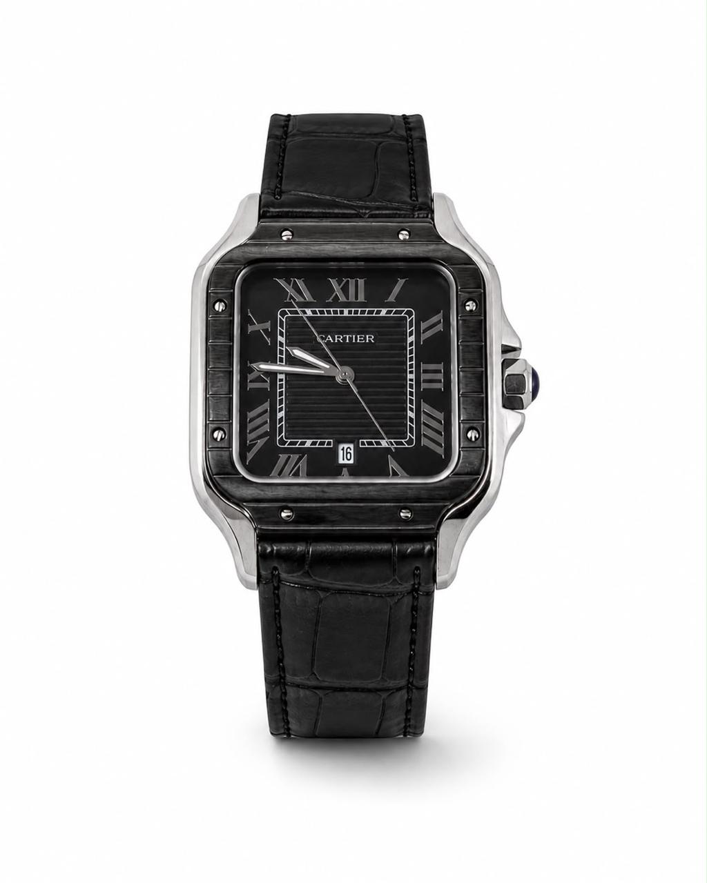 M-LTH049 - Cartier Leather Watch Luxury Elegant Design For Men
