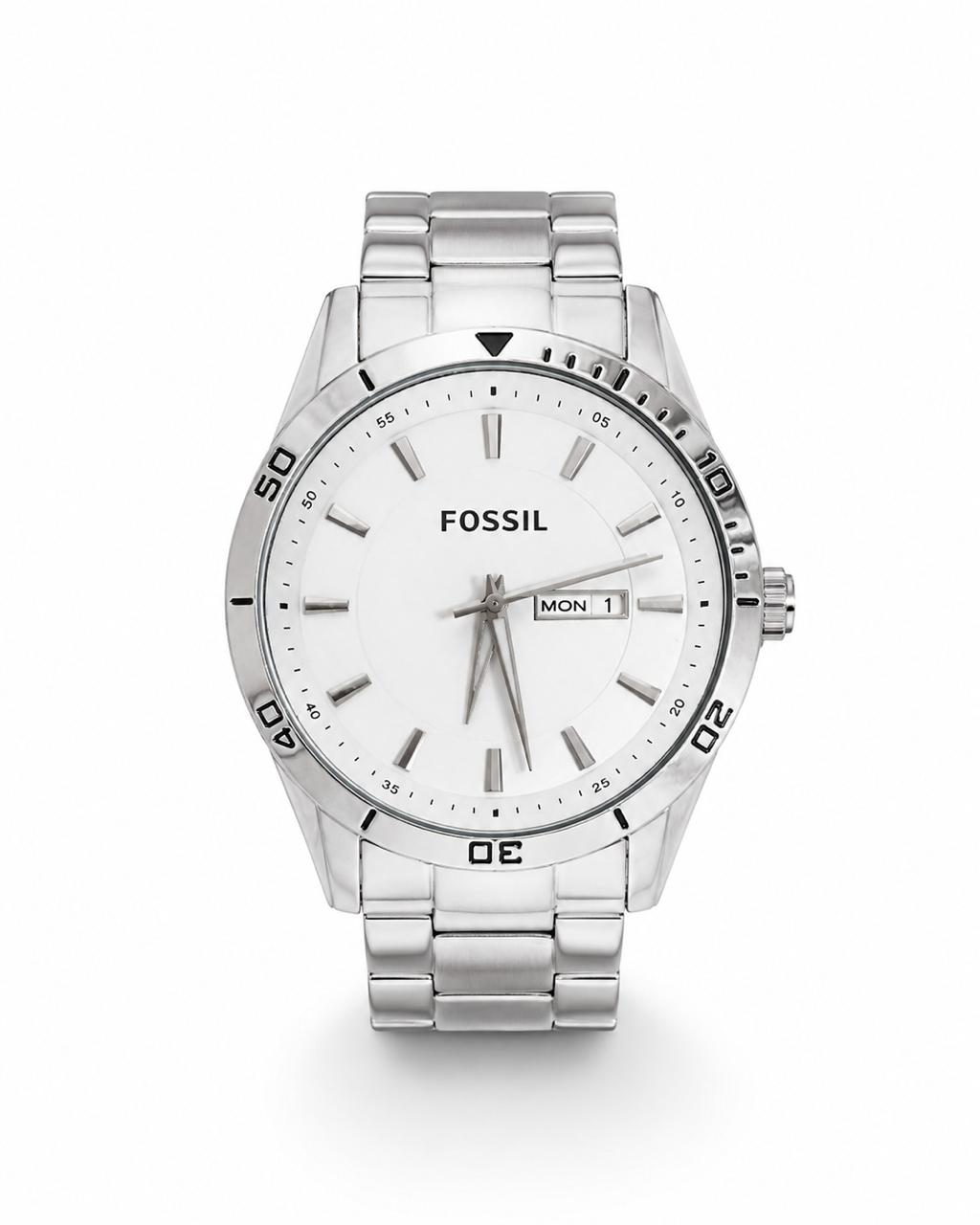 M-MTL065 - FOSSIL Premium Stainless Steel Watch ñ Modern Elegance for Men