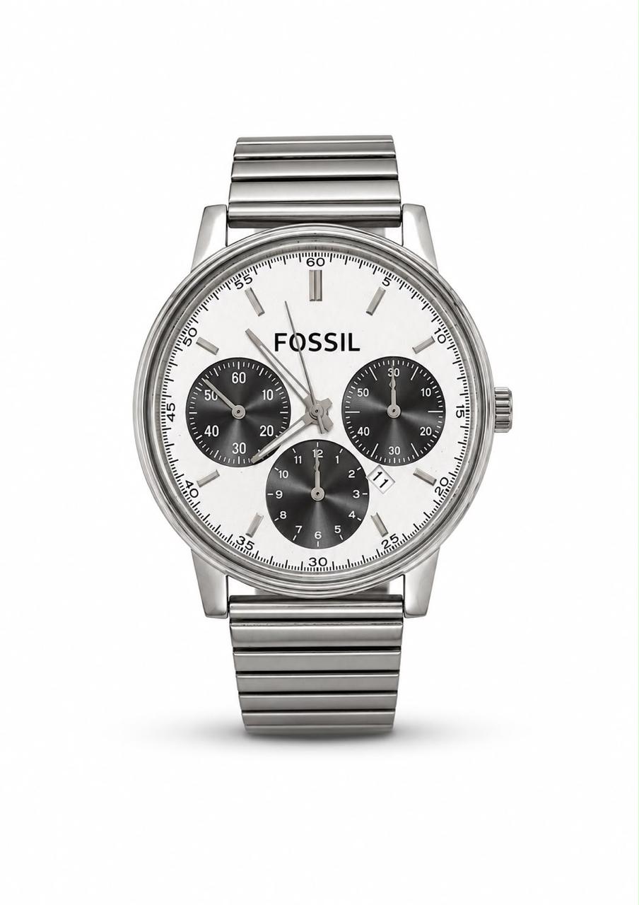 M-MTL068 - FOSSIL Premium Stainless Steel Watch ñ Modern Elegance for Men
